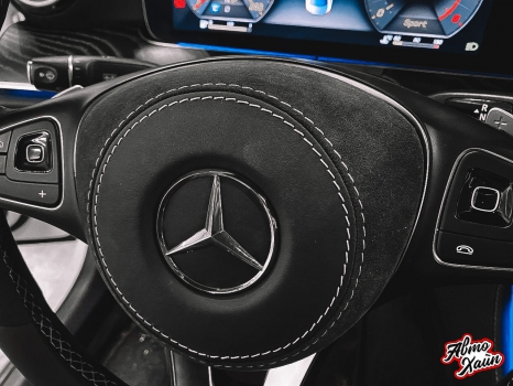  Mercedes-Benz E-класс. Перетяжка руля_3