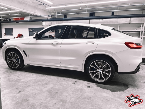 BMW Х4. Оклейка антигравийной пленкой_10