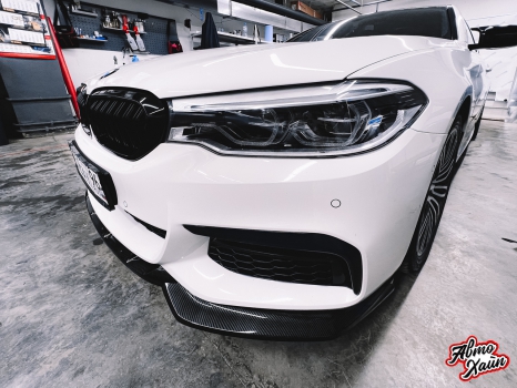 BMW 5 G30. Оклейка крыши и оптики_10