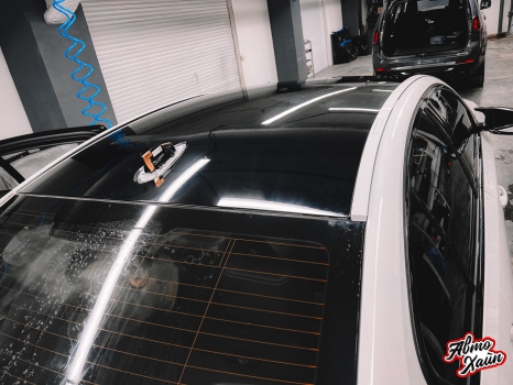BMW 5 G30. Оклейка крыши и оптики_3