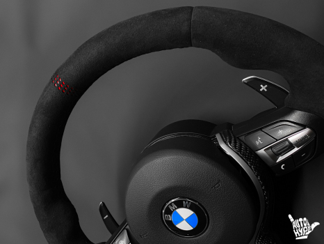 BMW M3 F30. Перетяжка руля_4