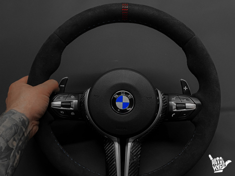 BMW M3 F30. Перетяжка руля_5