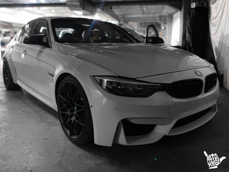 BMW M3 F30. Перетяжка руля_6