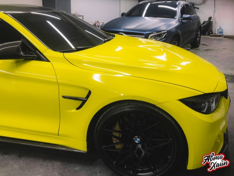 BMW M4. Оклейка виниловой пленкой_10