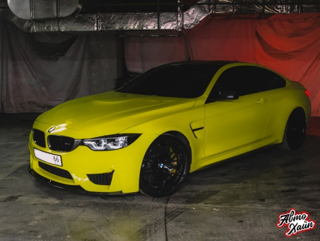BMW M4. Оклейка виниловой пленкой_2