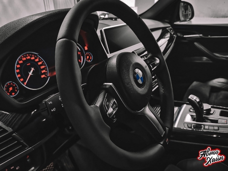 BMW X5. Аквапринт, перетяжка руля_2