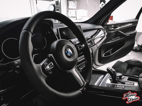 BMW X5. Аквапринт, перетяжка руля_7