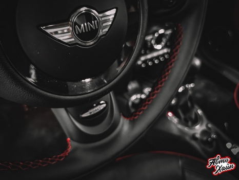 Mini Cooper. Перетяжка руля_5