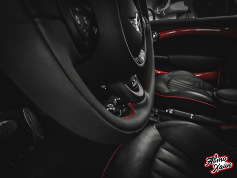 Mini Cooper. Перетяжка руля_7