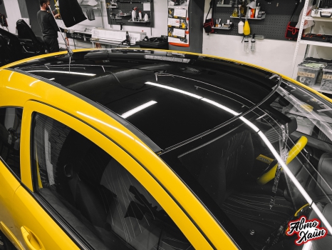 Opel Corsa. Оклейка крыши_4