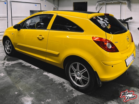Opel Corsa. Оклейка крыши_5