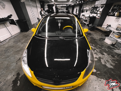 Opel Corsa. Оклейка крыши_7