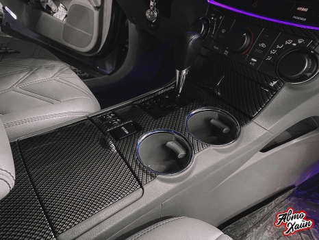 Toyota Highlander. Перетяжка салона, контурная подсветка, аквапринт _10